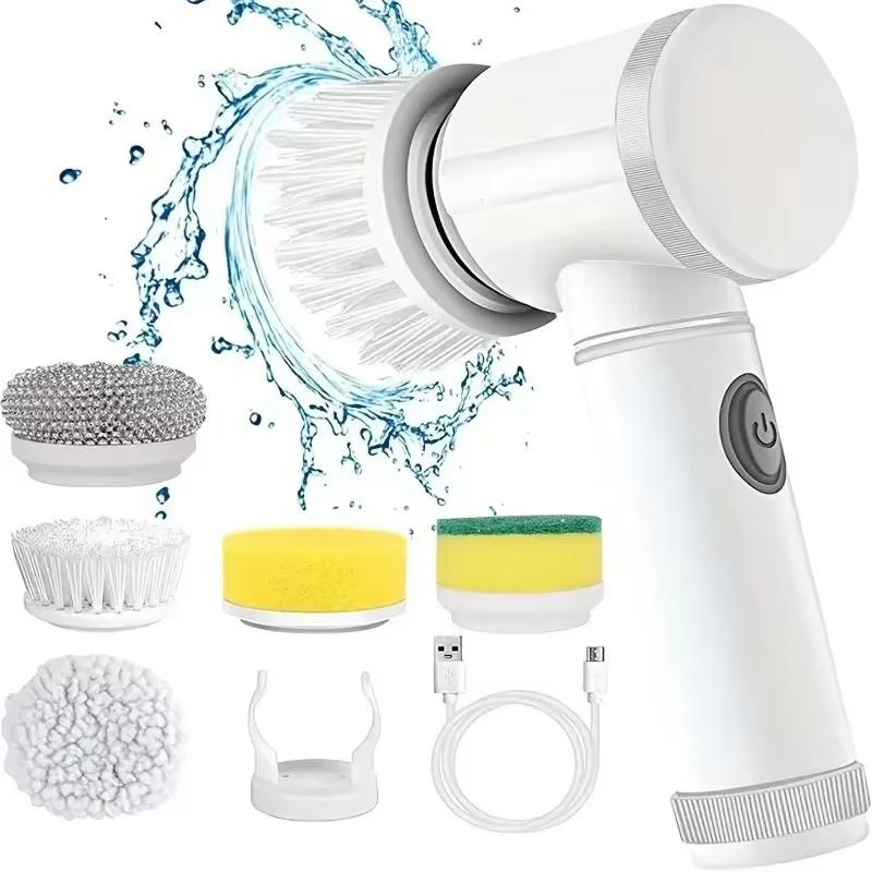 Escova Elétrica Multiuso TurboClean™ – Limpeza Rápida e Sem Esforço